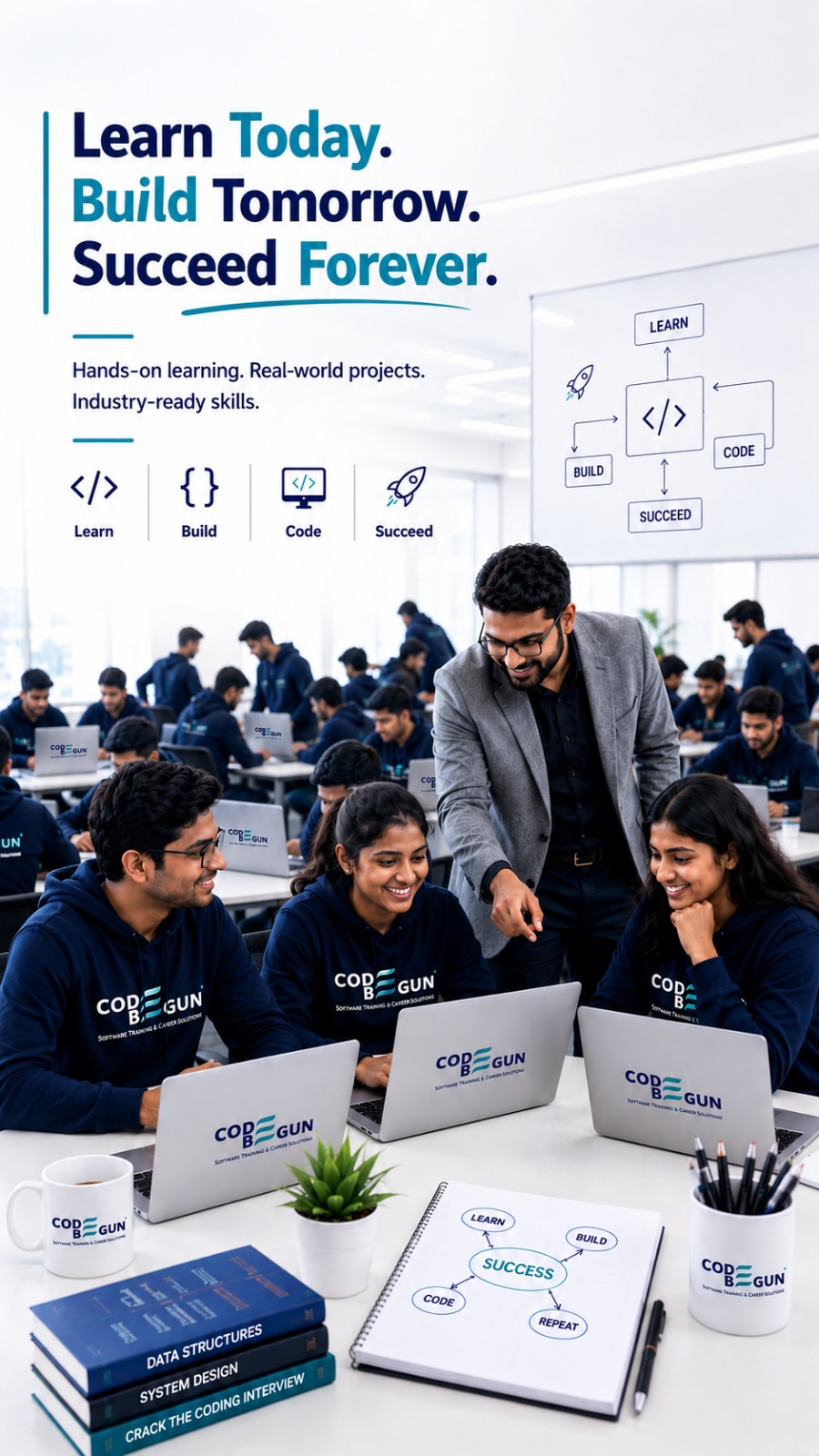 Student identifying career skill gaps